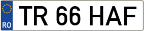 Trailer License Plate